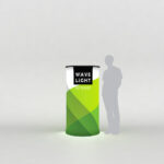 WaveLight LED Backlit Inflatable Circular Tower  for Trade Shows and Exhibits