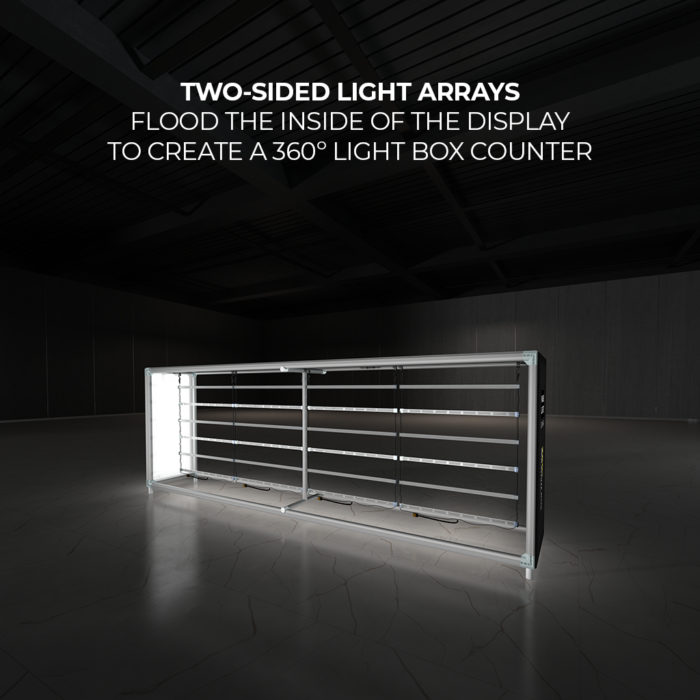 WaveLight Casonara SEG Light Counter Two Sided Light Arrays Box Frame