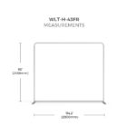 WaveLight® LED Backlit Tension Fabric Display 10ft Measurements