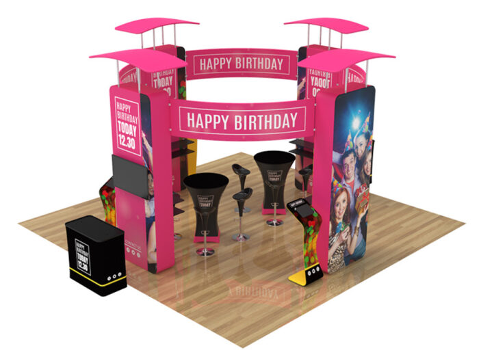 8WgPlau8 s1000 20x20ft Waveline display booth