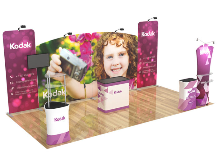 UP9VnRlW s1000 10x20ft Custom Booth G