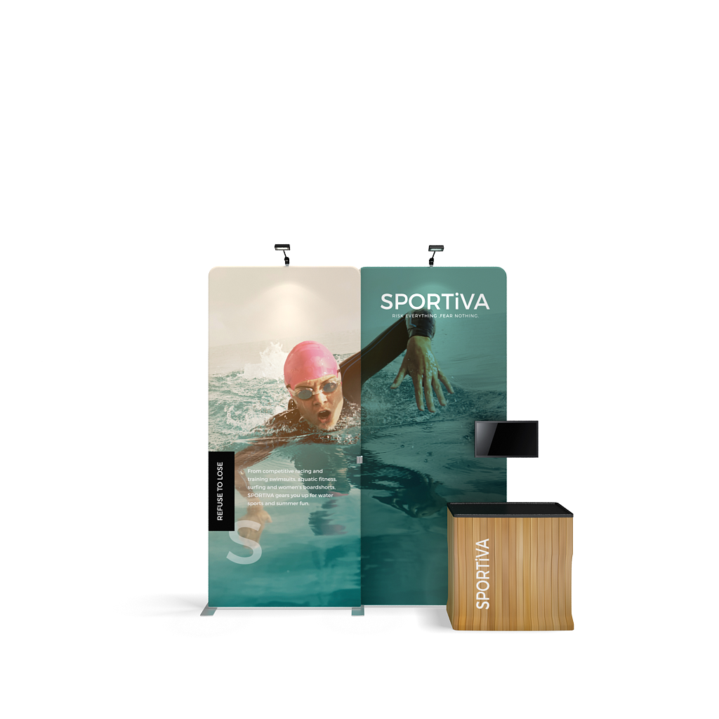 WLMIIKIT02 WLMIIKIT02 Waveline Media 10ft Trade Show Display Kit WLMII 02