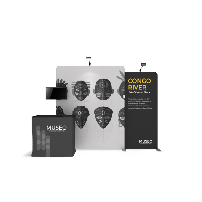 WLMMDKIT02 Waveline Media 10ft Trade Show Display Kit WLMMD 02