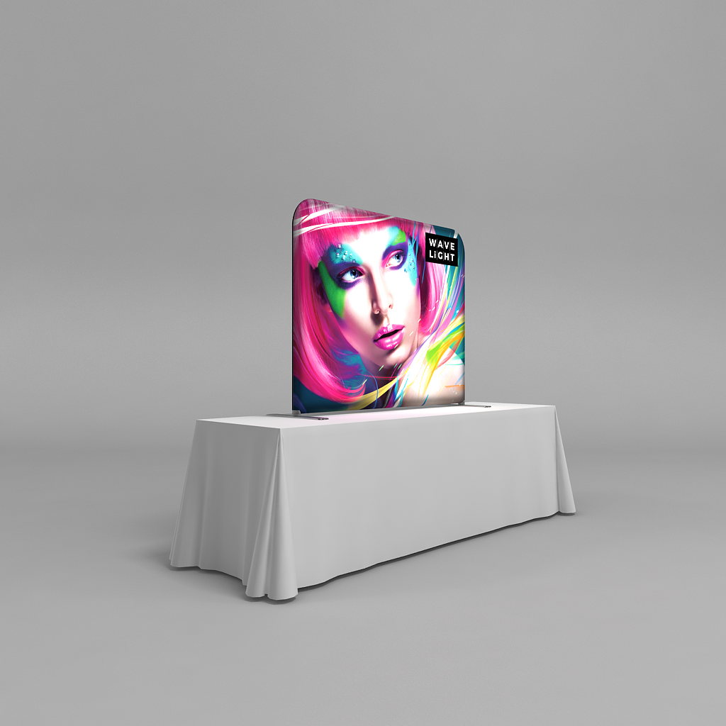 WLT-KG-21FR WLT KG 21FR WaveLight® LED Backlit Table Top Display - 5ft