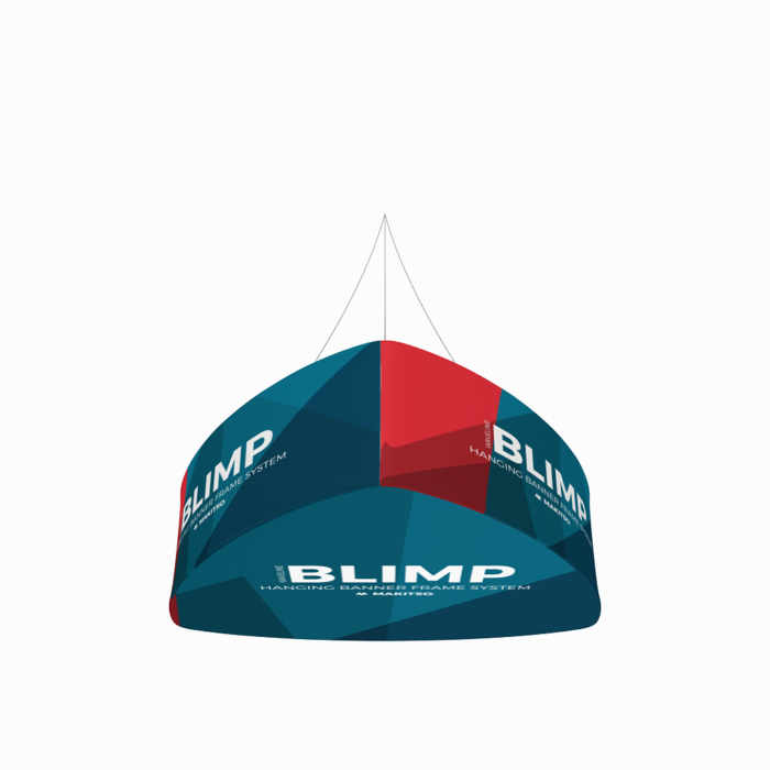 Blimp Trio Curved Hanging Banner System