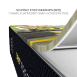 WaveLight Casonara SEG Light Counter Silicone Edge Graphics Flat Fabric recyclable and wrinkle-resistant polyester stretch fabric with sewn-in silicone edge insert. DISPLAY