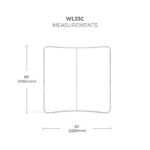 Tension Fabric Display Wall for Trade Shows and Events dimensions