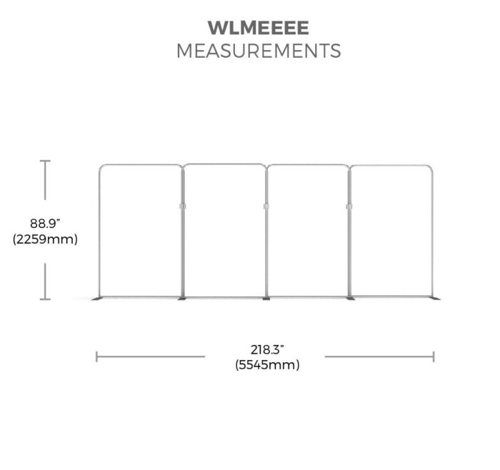 Waveline Media WLMEEEE Tension Fabric Display measurements