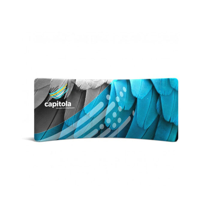 Tension Fabric Display Wall for Trade Shows and Events angle view