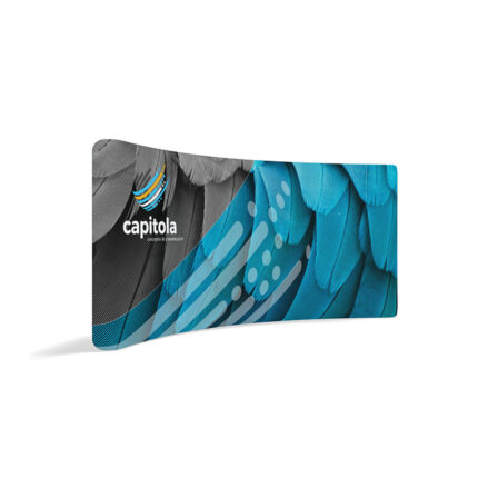Tension Fabric Display Wall for Trade Shows and Events angle view