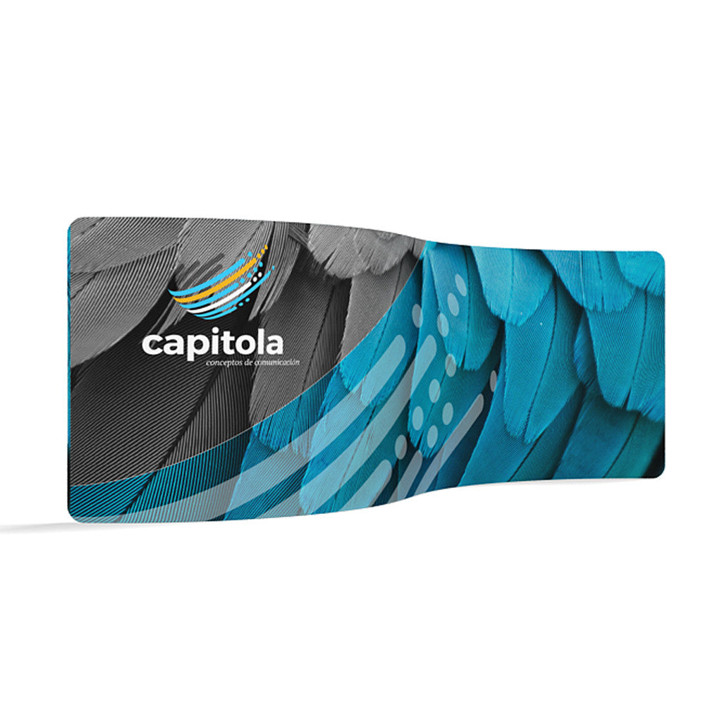 wl73s-01-5 Tension Fabric Display Wall for Trade Shows and Events full view